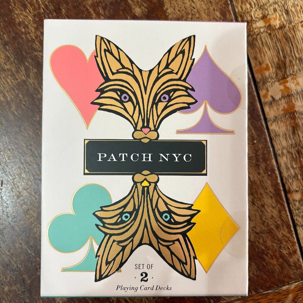 NEW Galison Patch NYC Set of 2 Playing Card Decks (NWOT)